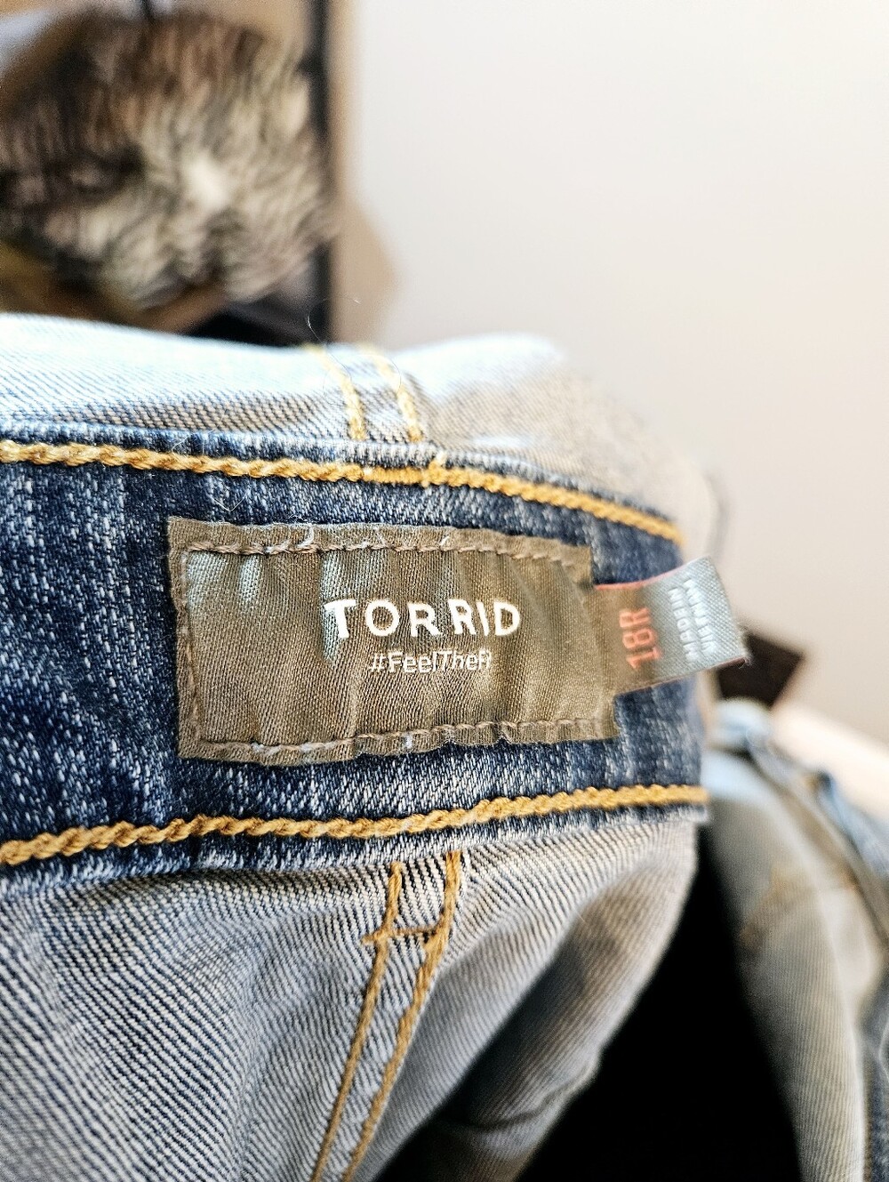 torrid Light Blue Wide-Leg Denim Overalls - Picture 6 of 6